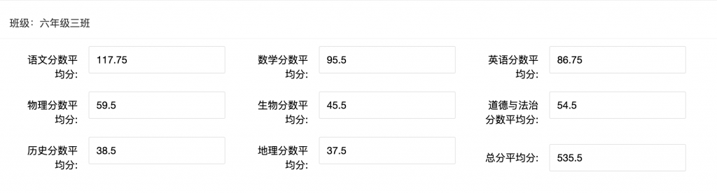如何让家长看到平均分